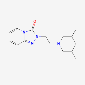 molecular formula C15H22N4O B7517639 2-[2-(3,5-Dimethylpiperidin-1-yl)ethyl]-[1,2,4]triazolo[4,3-a]pyridin-3-one 