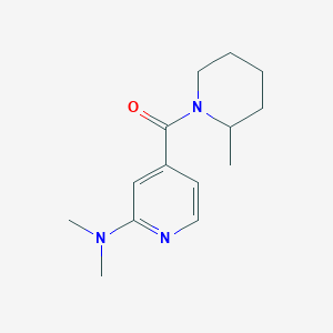 molecular formula C14H21N3O B7517692 [2-(Dimethylamino)pyridin-4-yl]-(2-methylpiperidin-1-yl)methanone 