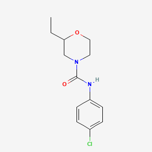 N-(4-chlorophenyl)-2-ethylmorpholine-4-carboxamide
