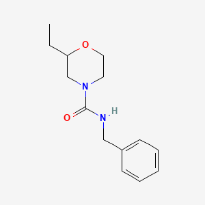 molecular formula C14H20N2O2 B7517735 N-benzyl-2-ethylmorpholine-4-carboxamide 