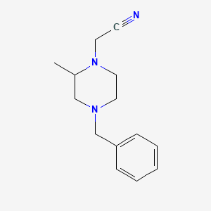 molecular formula C14H19N3 B7517776 (4-Benzyl-2-methyl-piperazin-1-yl)-acetonitrile 