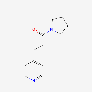 molecular formula C12H16N2O B7517796 3-Pyridin-4-yl-1-pyrrolidin-1-ylpropan-1-one 