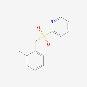 molecular formula C13H13NO2S B7517821 2-[(2-Methylphenyl)methylsulfonyl]pyridine 