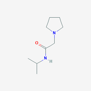 molecular formula C9H18N2O B7517892 N-propan-2-yl-2-pyrrolidin-1-ylacetamide 