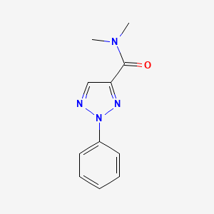 molecular formula C11H12N4O B7517897 N,N-dimethyl-2-phenyltriazole-4-carboxamide 