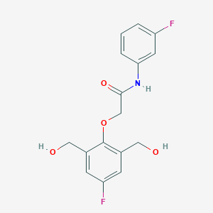 2-[4-fluoro-2,6-bis(hydroxymethyl)phenoxy]-N-(3-fluorophenyl)acetamide