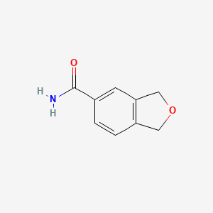 molecular formula C9H9NO2 B7517966 1,3-Dihydro-2-benzofuran-5-carboxamide 