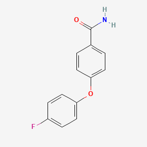 molecular formula C13H10FNO2 B7517979 4-(4-氟苯氧基)苯甲酰胺 