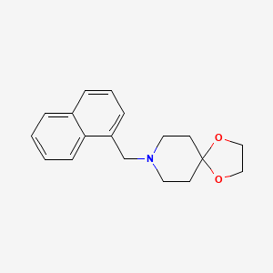 molecular formula C18H21NO2 B7517999 8-(Naphthalen-1-ylmethyl)-1,4-dioxa-8-azaspiro[4.5]decane 