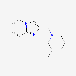 molecular formula C14H19N3 B7518028 2-[(3-Methylpiperidin-1-yl)methyl]imidazo[1,2-a]pyridine 