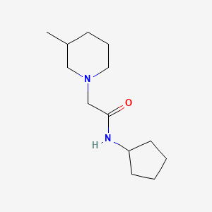 molecular formula C13H24N2O B7518030 N-cyclopentyl-2-(3-methylpiperidin-1-yl)acetamide 