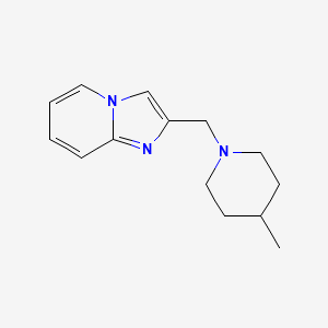 molecular formula C14H19N3 B7518037 2-[(4-Methylpiperidino)methyl]imidazo[1,2-a]pyridine 