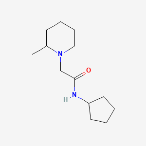 molecular formula C13H24N2O B7518045 N-cyclopentyl-2-(2-methylpiperidin-1-yl)acetamide 