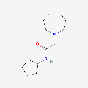 molecular formula C13H24N2O B7518051 2-(azepan-1-yl)-N-cyclopentylacetamide 
