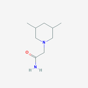 molecular formula C9H18N2O B7518056 2-(3,5-Dimethylpiperidin-1-yl)acetamide 