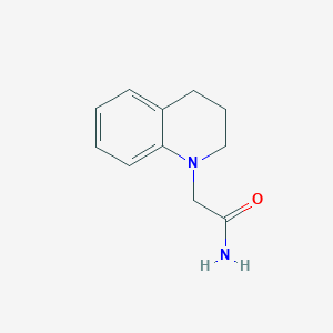 molecular formula C11H14N2O B7518071 2-(3,4-dihydro-2H-quinolin-1-yl)acetamide 