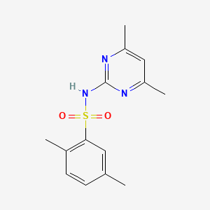 molecular formula C14H17N3O2S B7518091 N-(4,6-dimethylpyrimidin-2-yl)-2,5-dimethylbenzenesulfonamide 