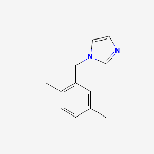 molecular formula C12H14N2 B7518094 1-[(2,5-Dimethylphenyl)methyl]imidazole 
