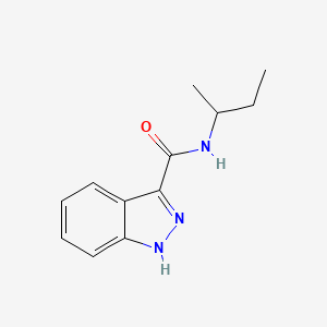 molecular formula C12H15N3O B7518283 1h-Indazole-3-carboxamide,n-(1-methylpropyl)- 