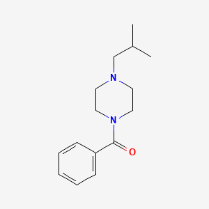 molecular formula C15H22N2O B7518302 [4-(2-Methylpropyl)piperazin-1-yl]-phenylmethanone 