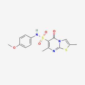 N-(4-methoxyphenyl)-2,7-dimethyl-5-oxo-5H-[1,3]thiazolo[3,2-a]pyrimidine-6-sulfonamide