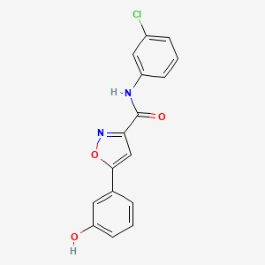 N-(3-chlorophenyl)-5-(3-hydroxyphenyl)isoxazole-3-carboxamide