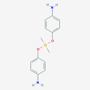 molecular formula C14H18N2O2Si B075184 Bis(p-aminophenoxy)dimethylsilane CAS No. 1223-16-1