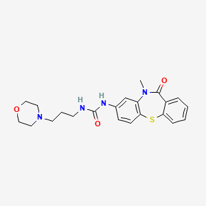 N-(10-methyl-11-oxo-10,11-dihydrodibenzo[b,f][1,4]thiazepin-8-yl)-N'-(3-morpholin-4-ylpropyl)urea