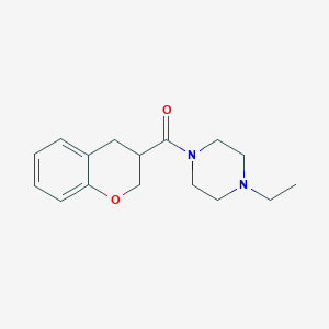 molecular formula C16H22N2O2 B7518482 3,4-dihydro-2H-chromen-3-yl-(4-ethylpiperazin-1-yl)methanone 