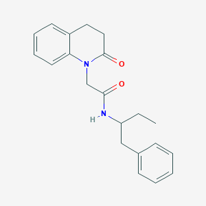 2-(2-oxo-3,4-dihydroquinolin-1-yl)-N-(1-phenylbutan-2-yl)acetamide
