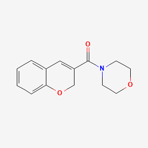 molecular formula C14H15NO3 B7518527 2H-chromen-3-yl(morpholino)methanone 
