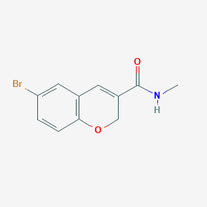 molecular formula C11H10BrNO2 B7518553 6-bromo-N-methyl-2H-chromene-3-carboxamide 