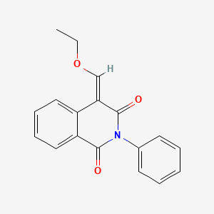 molecular formula C18H15NO3 B7518563 (4E)-4-(ethoxymethylidene)-2-phenylisoquinoline-1,3-dione 