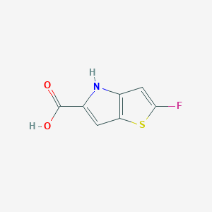 molecular formula C7H4FNO2S B7518583 2-Fluoro-4h-thieno[3,2-b]pyrrole-5-carboxylic acid 