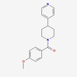 molecular formula C18H20N2O2 B7518605 4-[1-(4-Methoxybenzoyl)piperidin-4-yl]pyridine 