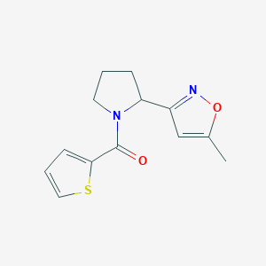 5-Methyl-3-[1-(2-thienylcarbonyl)pyrrolidin-2-yl]isoxazole