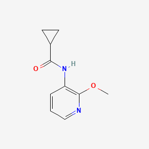 molecular formula C10H12N2O2 B7518628 N-(2-methoxypyridin-3-yl)cyclopropanecarboxamide 