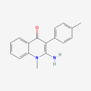 molecular formula C17H16N2O B7518674 2-amino-1-methyl-3-(4-methylphenyl)quinolin-4(1H)-one 