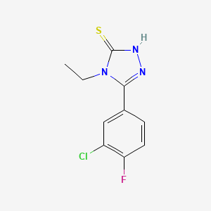 3-(3-chloro-4-fluorophenyl)-4-ethyl-1H-1,2,4-triazole-5-thione