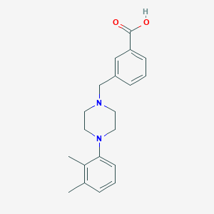 molecular formula C20H24N2O2 B7518705 3-[[4-(2,3-Dimethylphenyl)piperazin-1-yl]methyl]benzoic acid 