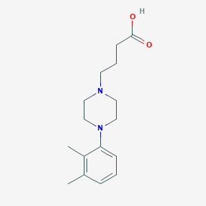 molecular formula C16H24N2O2 B7518710 4-[4-(2,3-二甲苯基)哌嗪-1-基]丁酸 