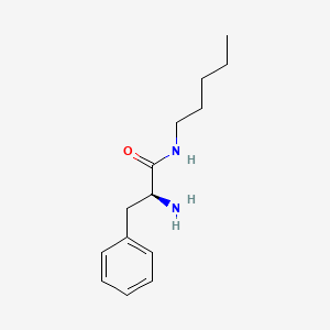 molecular formula C14H22N2O B7518723 (2S)-2-amino-N-pentyl-3-phenylpropanamide 