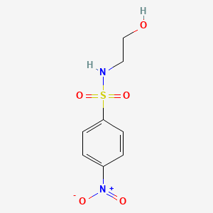 molecular formula C8H10N2O5S B7518734 N-(2-羟乙基)-4-硝基苯磺酰胺 