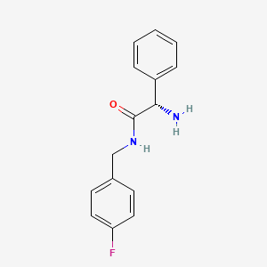 molecular formula C15H15FN2O B7518735 (2S)-2-Amino-N-(4-fluorobenzyl)-2-phenylethanamide, AldrichCPR 