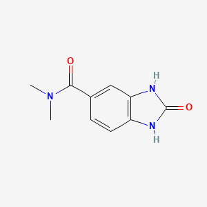 molecular formula C10H11N3O2 B7518736 N,N-dimethyl-2-oxo-2,3-dihydro-1H-1,3-benzodiazole-5-carboxamide 