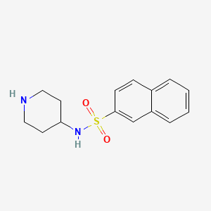molecular formula C15H18N2O2S B7518755 N-(Piperidin-4-yl)naphthalene-2-sulfonamide 