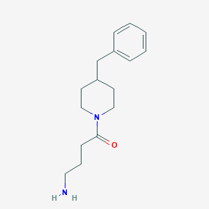 molecular formula C16H24N2O B7518762 4-Amino-1-(4-benzylpiperidin-1-yl)butan-1-one 