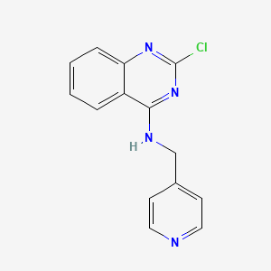 molecular formula C14H11ClN4 B7518768 2-chloro-N-(pyridin-4-ylmethyl)quinazolin-4-amine 
