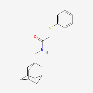 molecular formula C19H25NOS B7518787 N-(1-adamantylmethyl)-2-(phenylsulfanyl)acetamide 