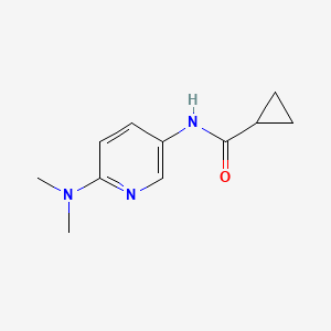 molecular formula C11H15N3O B7518864 N-[6-(dimethylamino)pyridin-3-yl]cyclopropanecarboxamide 